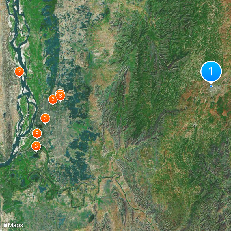 City of Pyin Oo Lwin Map