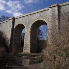 Railway bridge over the Zákolanský potok at Nový mlýn