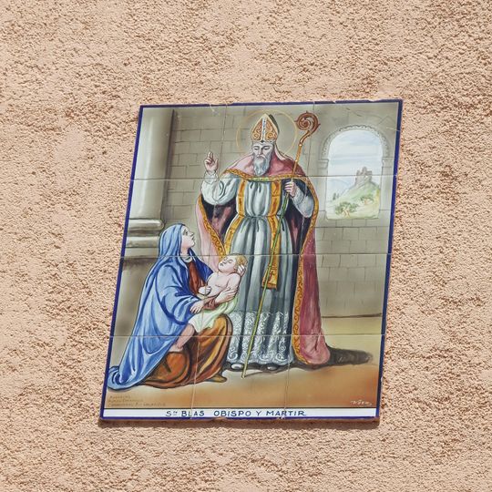 Retablo cerámico de San Blas