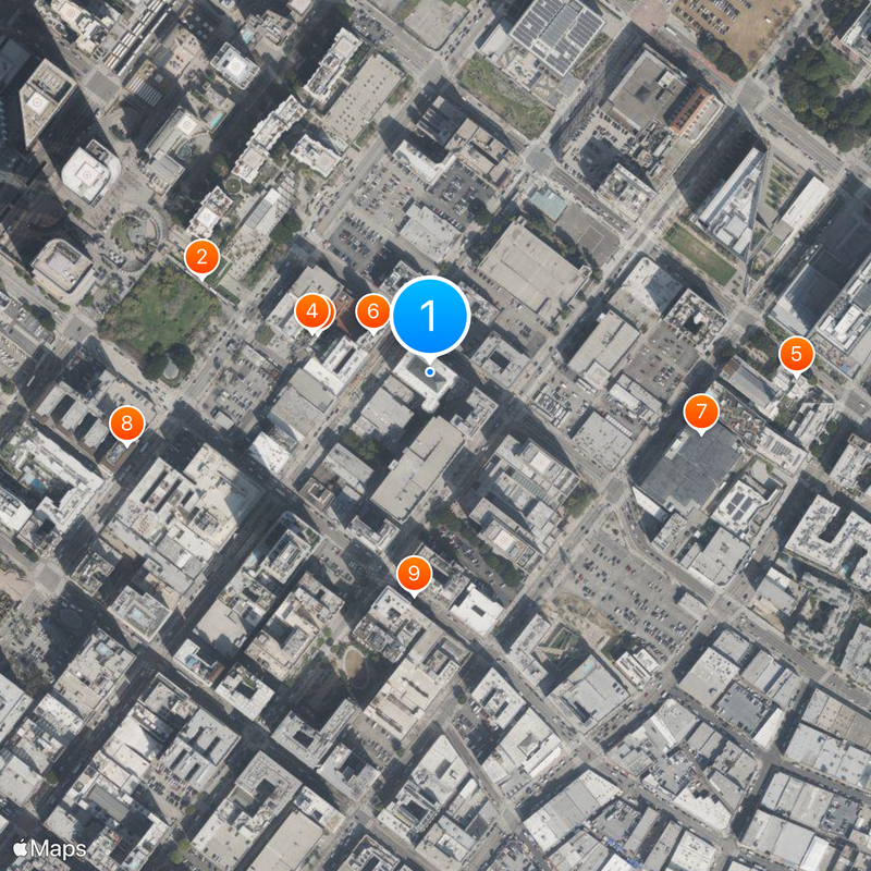 Bradbury Building Karte