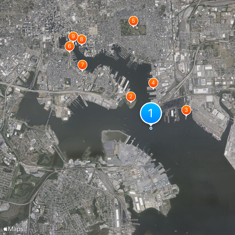 Baltimore Harbor Tunnel Map