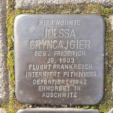 Stolperstein en memoria de ldessa Gryncajgier