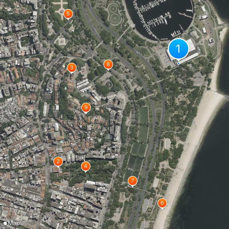 Parc de Flamengo Carte