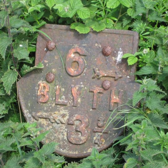 Milepost, Collywell Bay Road, Seaton Sluice