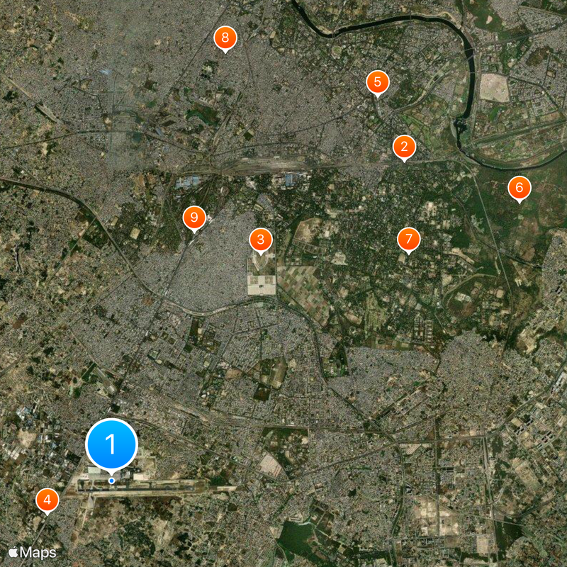 Chaudhary Charan Singh Airport Map