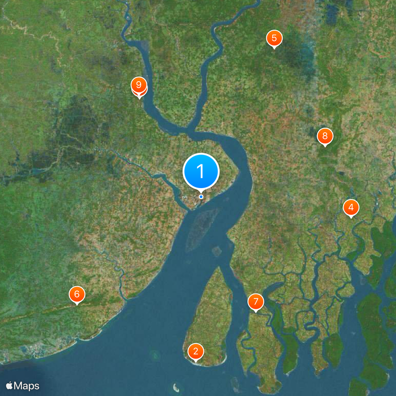 Haldia Dock Complex Map