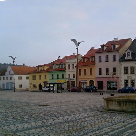 Kašna ve Stříbru na Masarykově náměstí