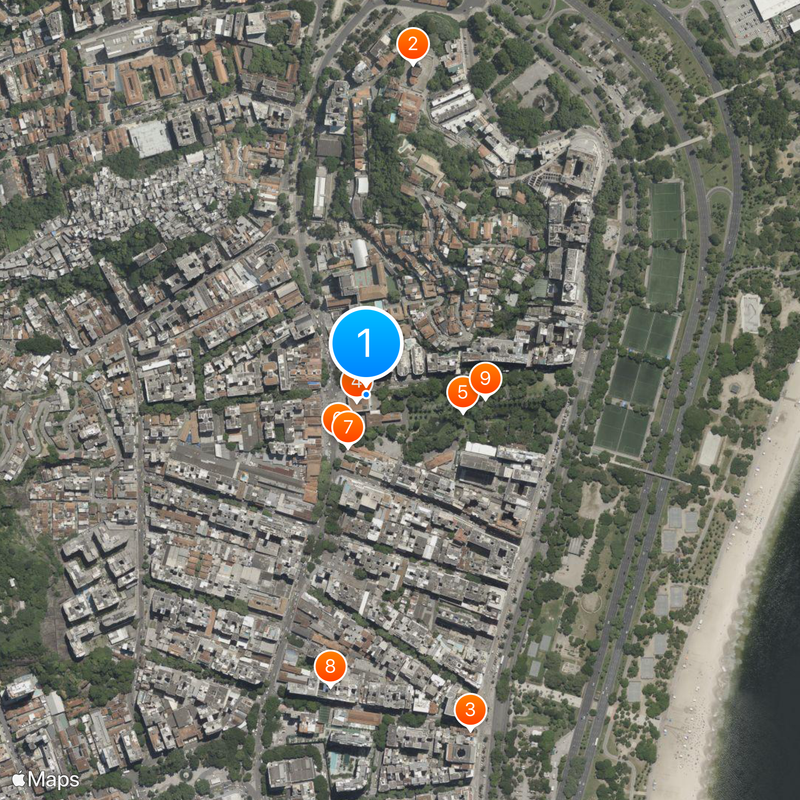 Palais du Catete Carte