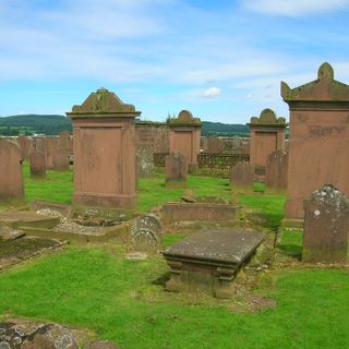 Churchyard of Dunscore Old Church and tomb