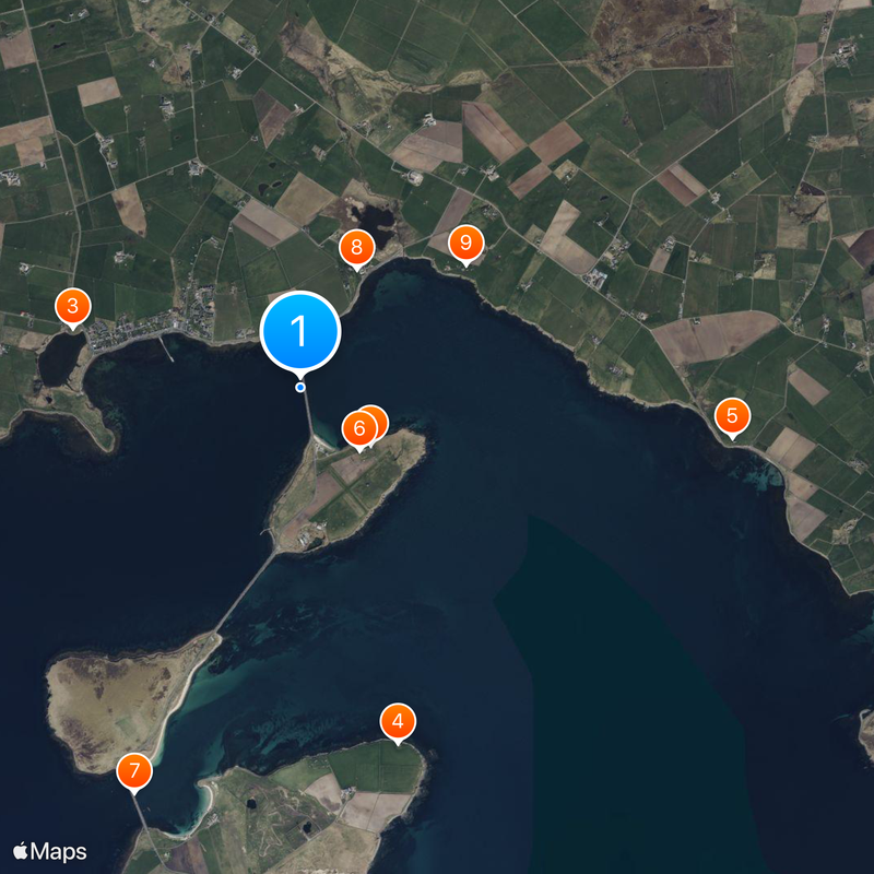 Churchill Barriers Map