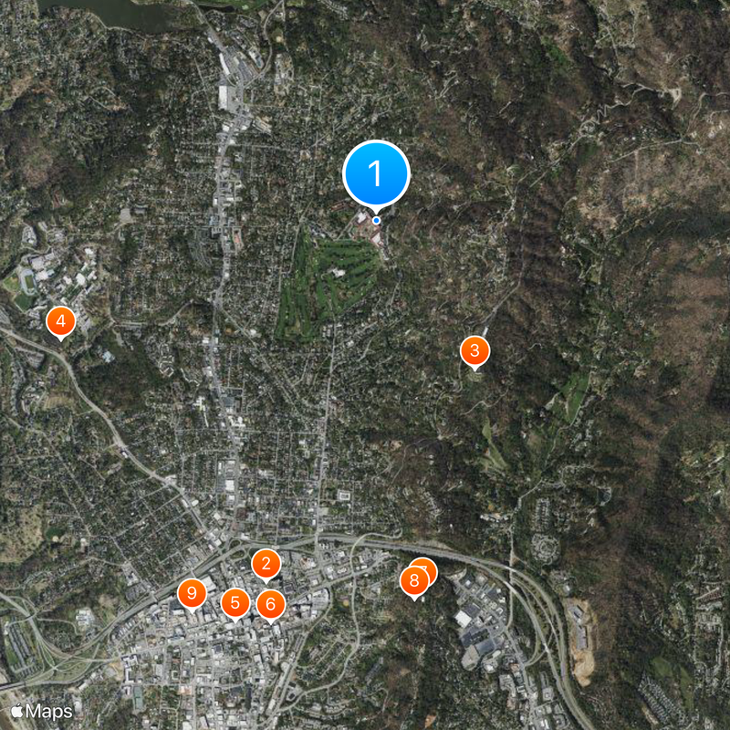 The Omni Grove Park Inn Map