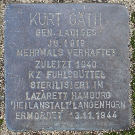 Stolperstein für Kurt Gäth