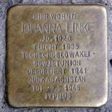 Stolperstein dedicated to Johanna Linke