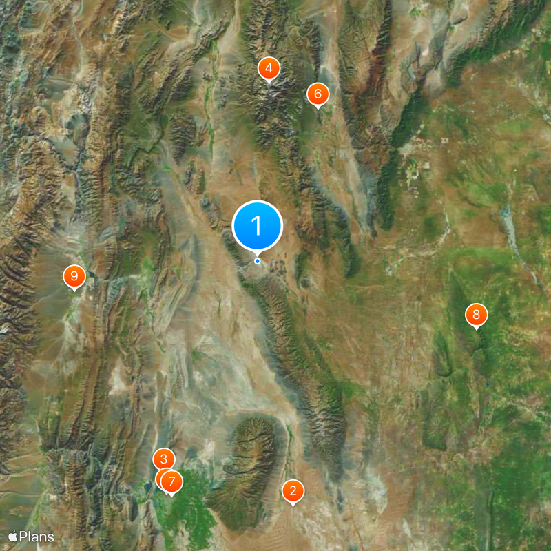 Ischigualasto Provincial Park Map