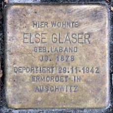 Stolperstein dedicated to Else Glaser