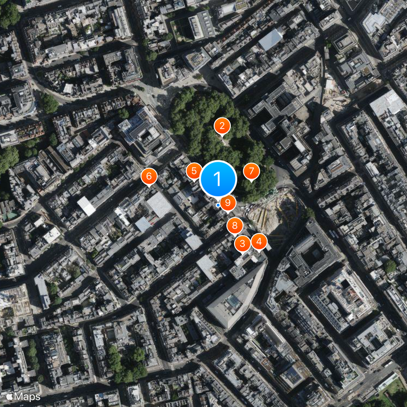 50 Berkeley Square Map