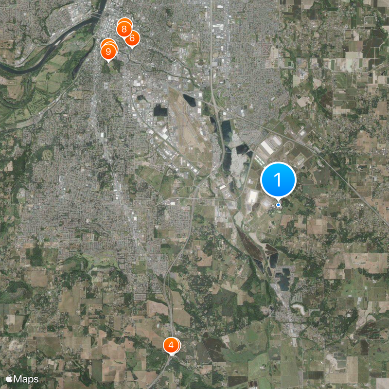 Corban University Map