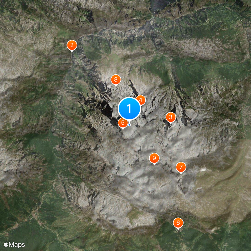 Góry Kantabryjskie Mapa