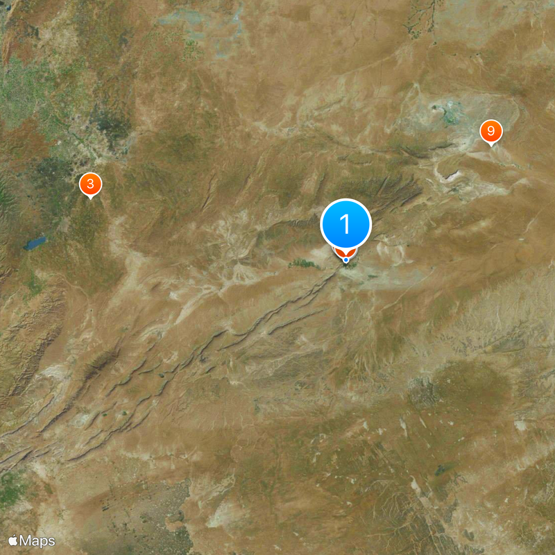 Temple de Baalshamin Carte