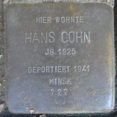 Stolperstein dedicated to Hans Cohn