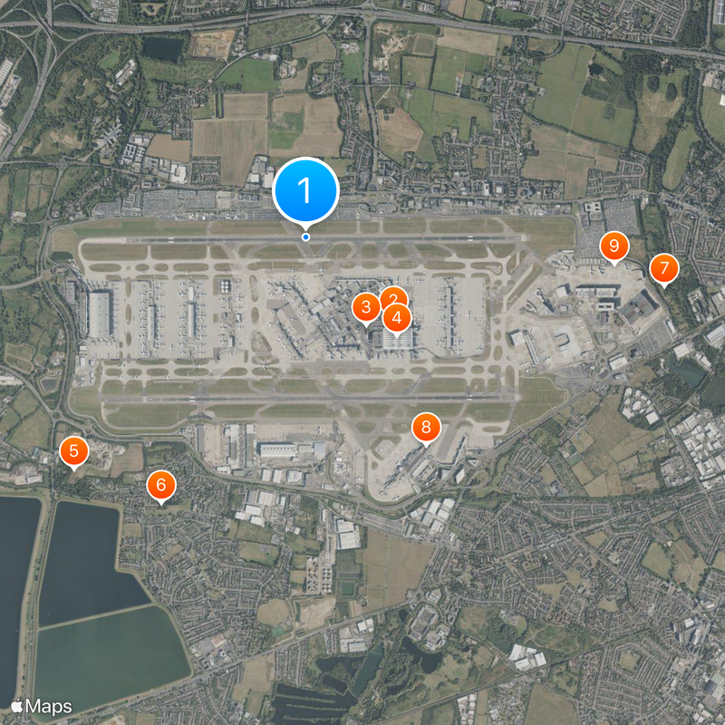 Flughafen London Heathrow Karte