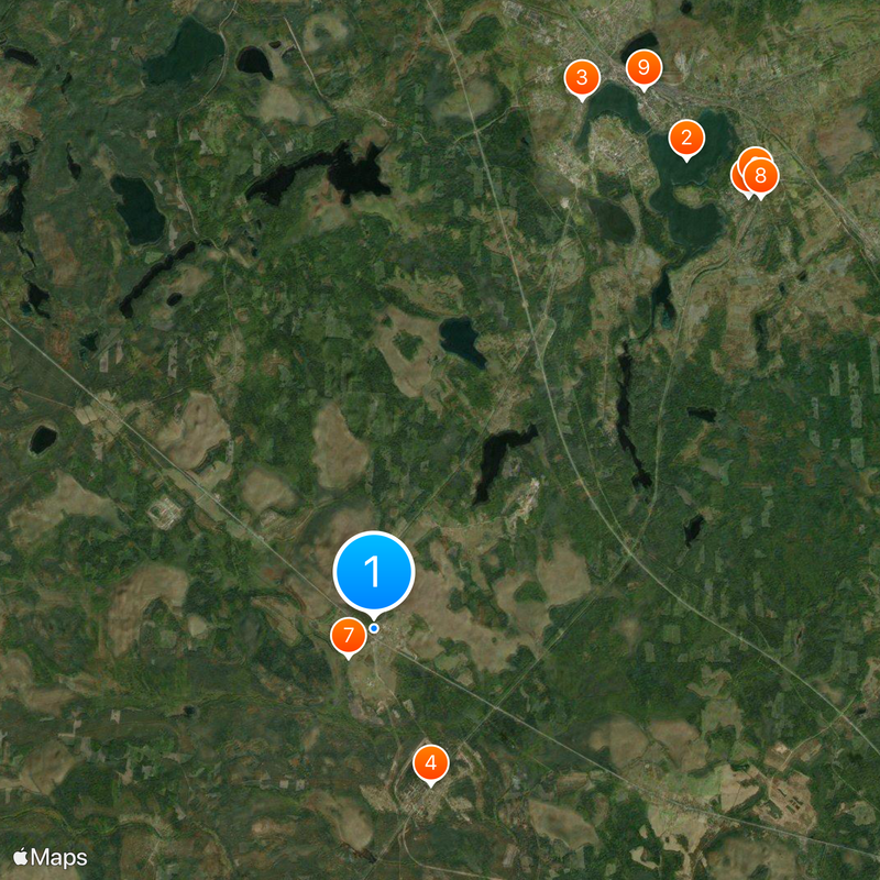 Kuzhenkino Map