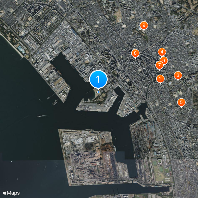 Chiba Port Tower Karte