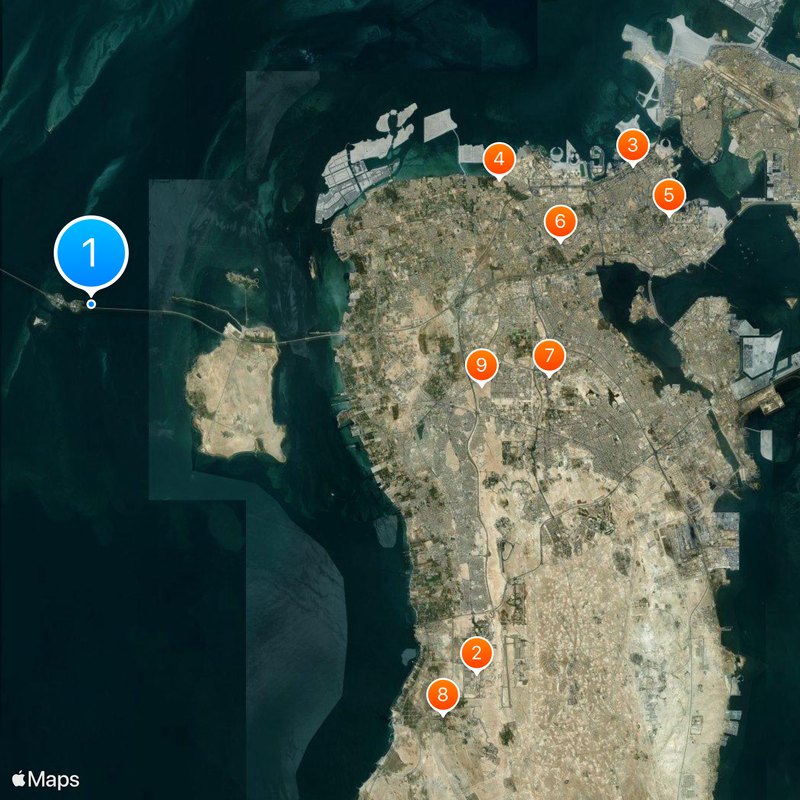 Calzada del Rey Fahd Mapa