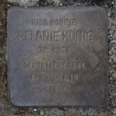 Stolperstein dedicated to Melanie König