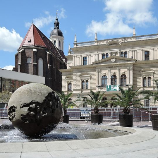 Fountain in Horní náměstí in Opava