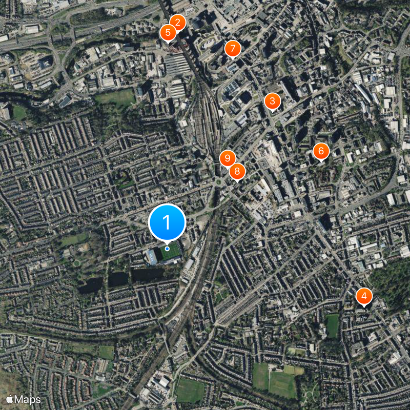 Edgeley Park Map