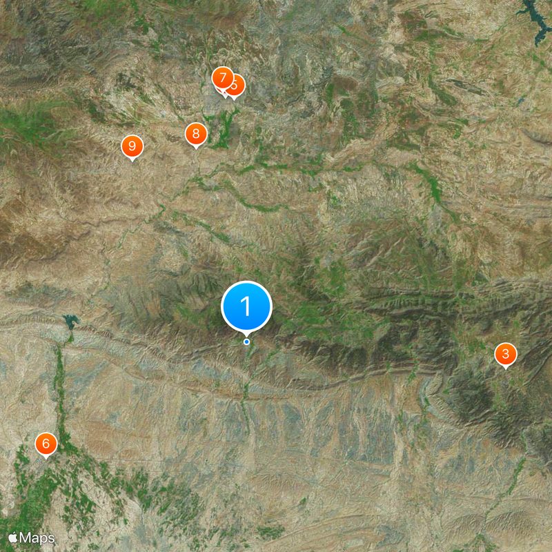 Kalâa des Béni Hammad Carte