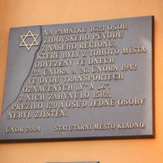 Pamětní deska obětem židovských transportů