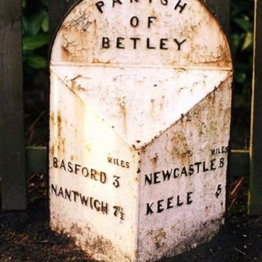 Milepost In Front Of Whitegates