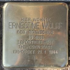 Stolperstein à la mémoire d’Ernestine Wolff