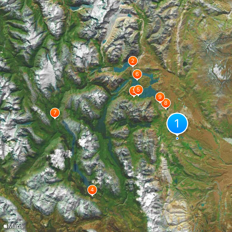 Patagonian Andes Map