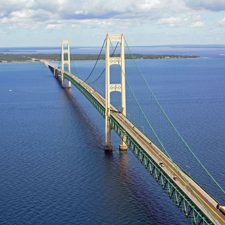 Ponte de Mackinac – 1158 m