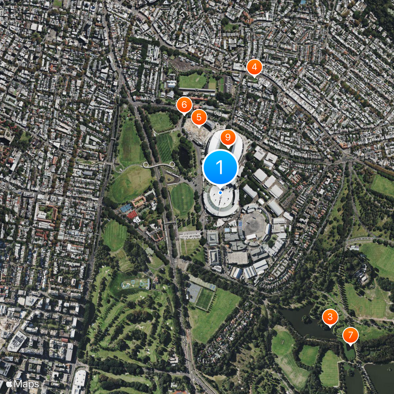 Sydney Cricket Ground Map