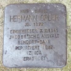 Stolperstein en memoria de Hermann Opler