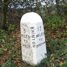 Milestone, 20yds S of house called "Milestone" on E side