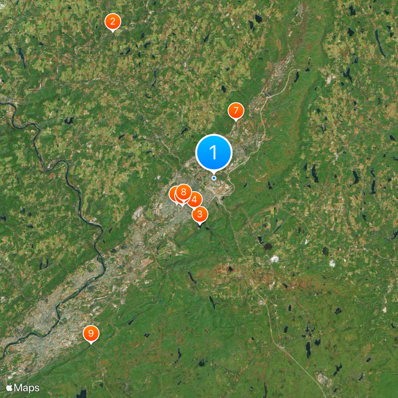 Condado de Lackawanna Mapa