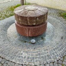 Millstone fountain