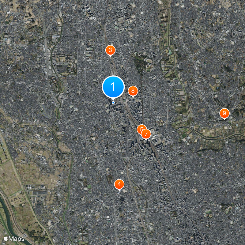 Ōmiya Sonic City Karte