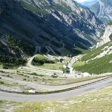 View from the Casa Cantoniera in the direction of Bormio