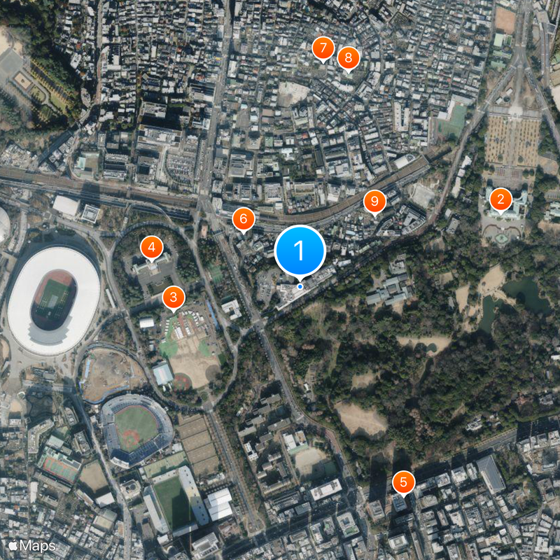 Meiji Kinenkan Karte