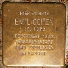 Stolperstein dedicated to Emil Cohen