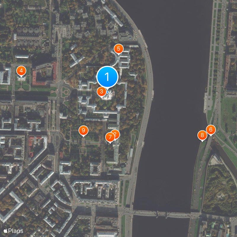 Cathédrale de la Résurrection Carte