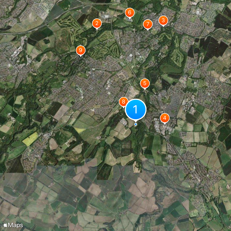 Dalhousie Castle Mapa