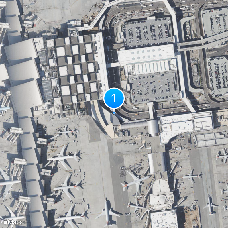 Los Angeles International Airport Karte