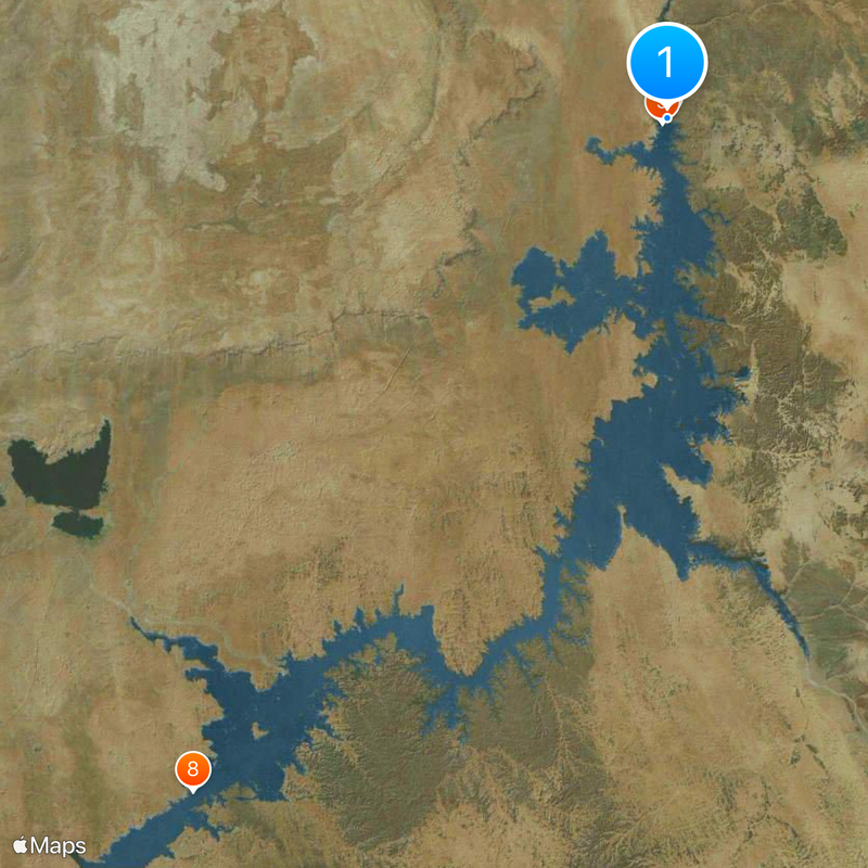 Haut barrage d'Assouan Carte